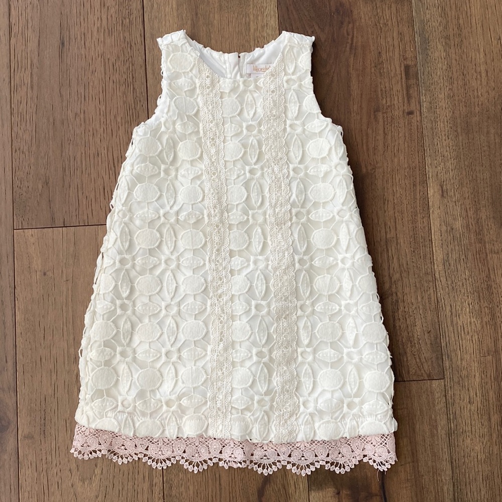 Lilly Wicket girls cotton lace dress